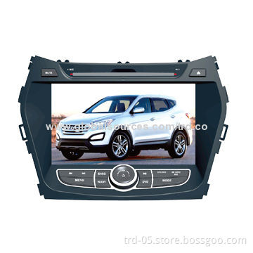 For Hyundai(I X 45) 2-Din Car GPS Navigation DVD Players with 8-inch TFT Digital Touch Display BT